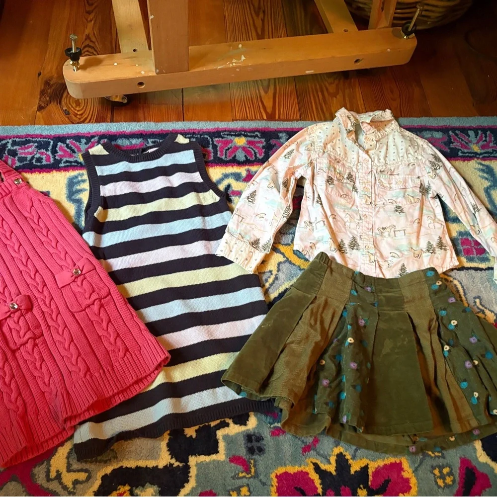 Gymboree Gap Sweater Knit Dress button down shirt corduroy skirt lot bundle 5